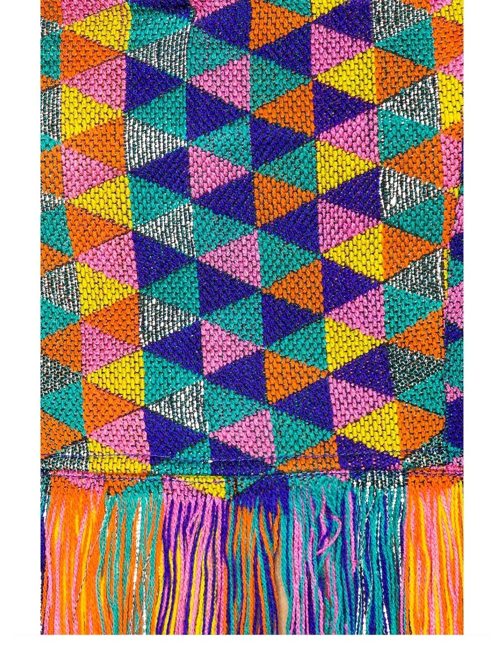 NWT House of Harlow 1960 Colorful Strapless Fringe Boho Beachy Top Womens Size S - Picture 4 of 12